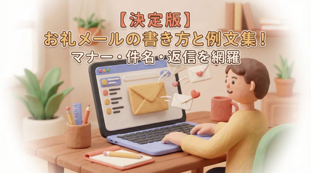 【決定版】お礼メールの書き方と例文集！マナー・件名・返信を網羅