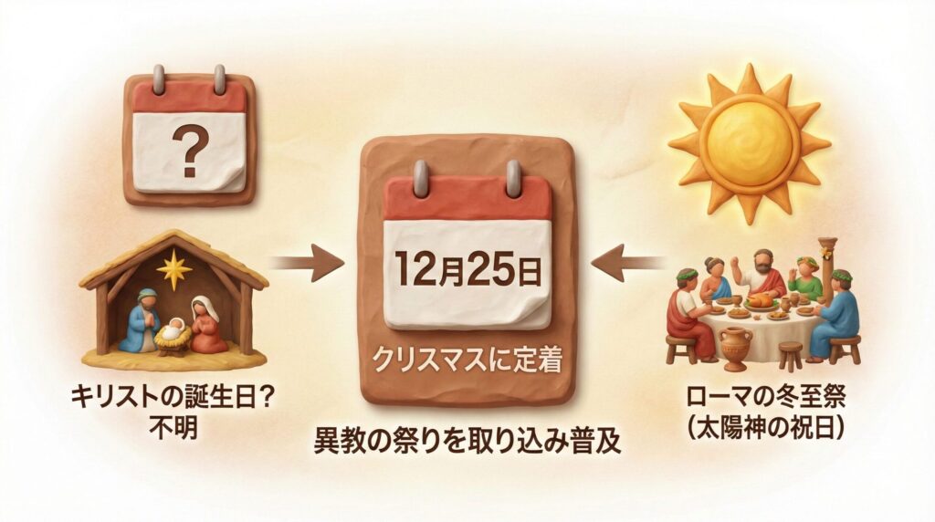 12月25日はイエス・キリストの誕生日ではない?その起源