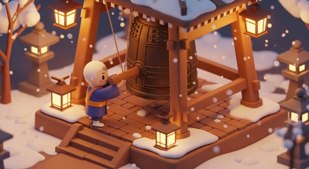 除夜の鐘はなぜ108回？意味と由来を解説