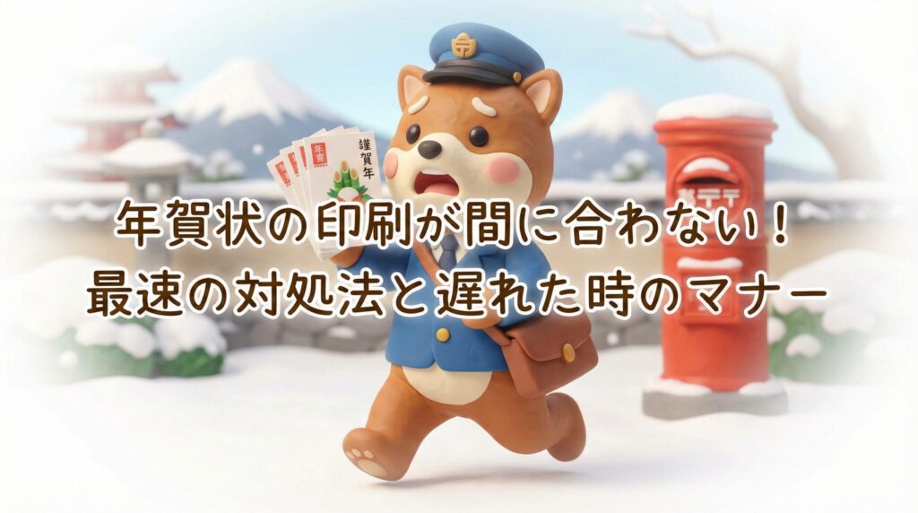 年賀状の印刷が間に合わないときの対処法