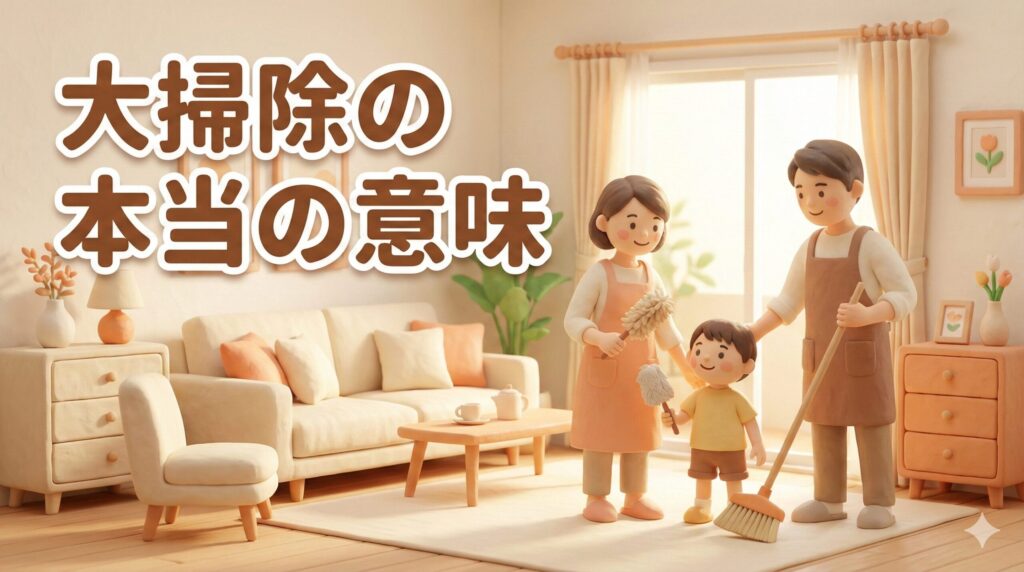 大掃除の本当の意味と由来