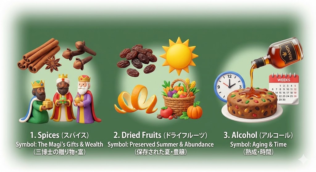 材料の図像学：フルーツケーキに込められた「神学」と「経済」