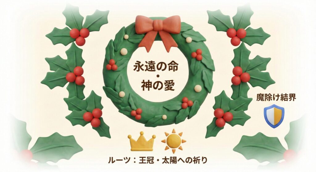 クリスマスリースの本当の意味とは?(実は「魔除け」と「永遠」のシンボル)