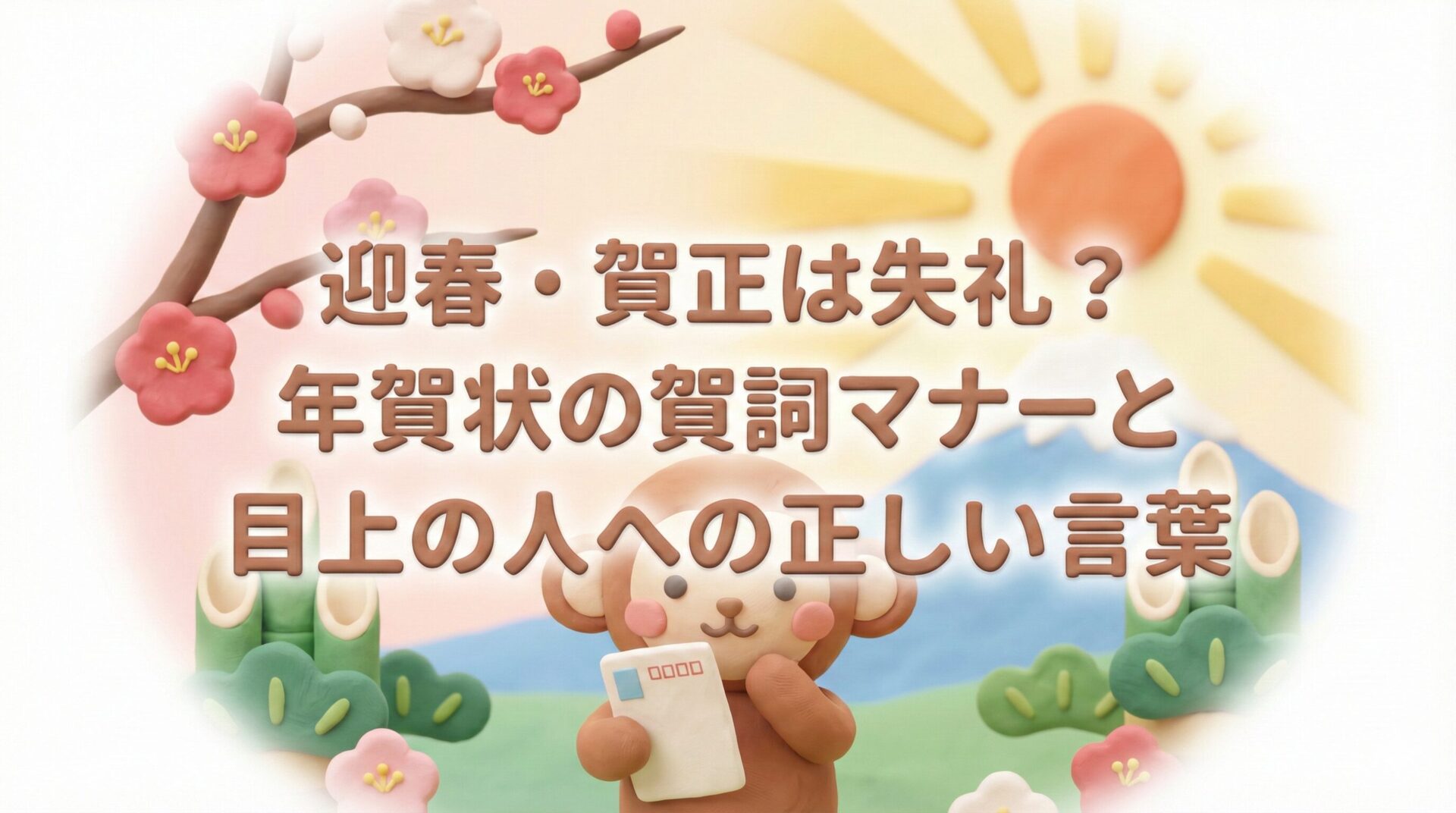 迎春・賀正は失礼?年賀状の賀詞マナーと目上の人への正しい言葉