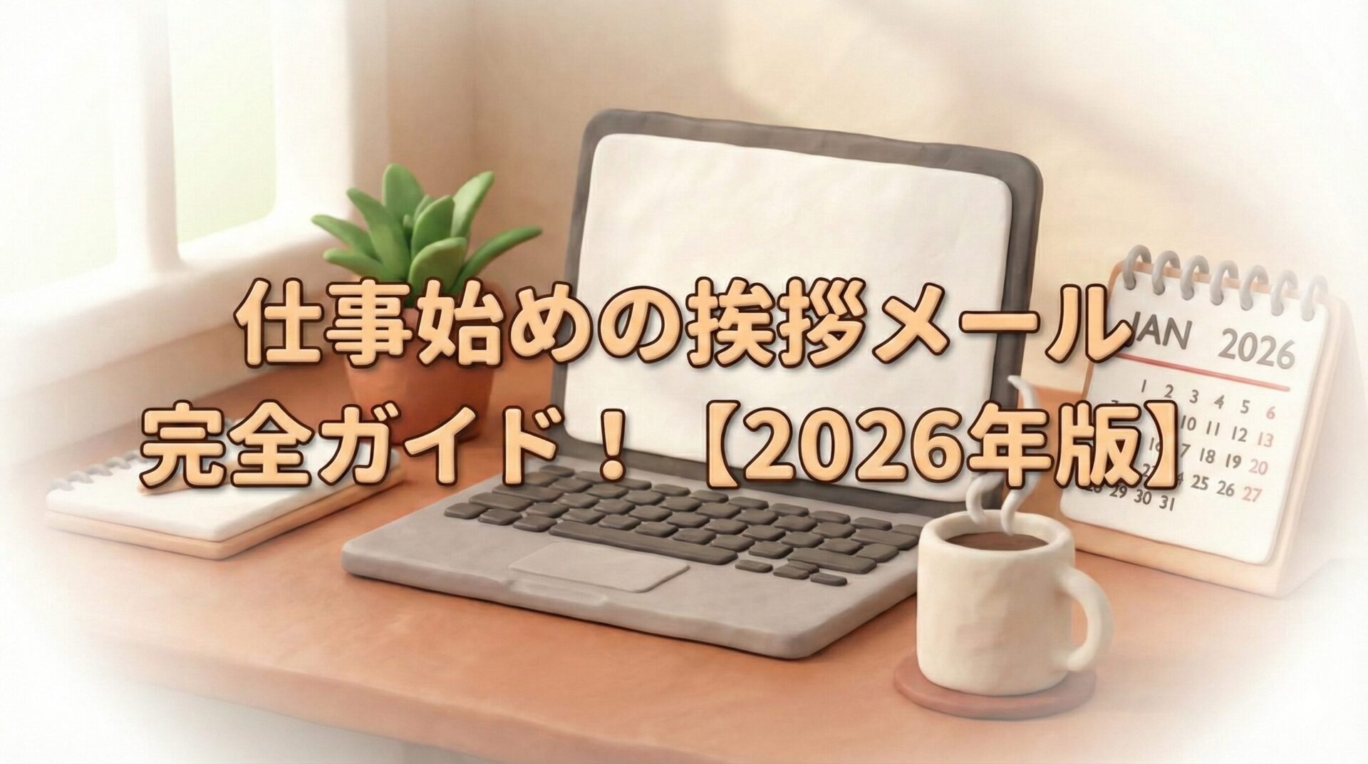 仕事始めの挨拶メール完全ガイド!社内・社外・チャット別の例文とマナー【2026年版】