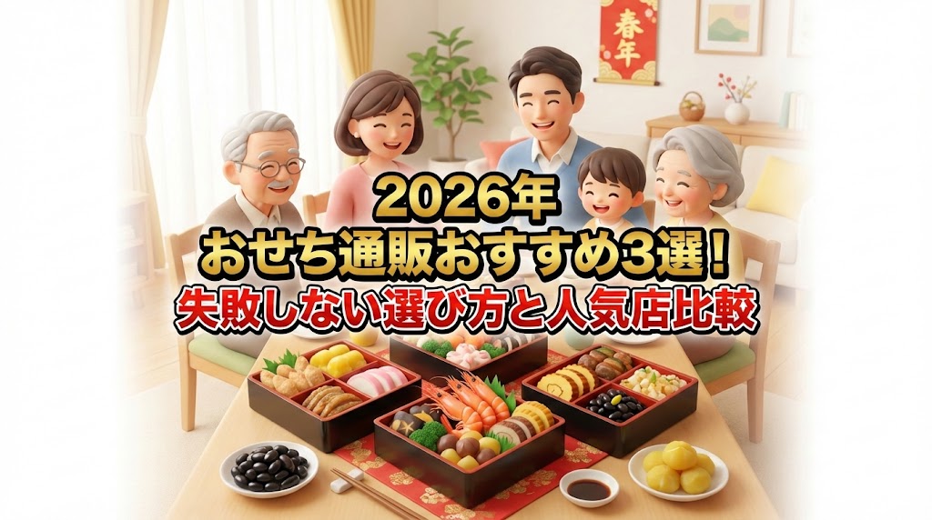 【2026年】おせち通販おすすめ3選！失敗しない選び方と人気店比較