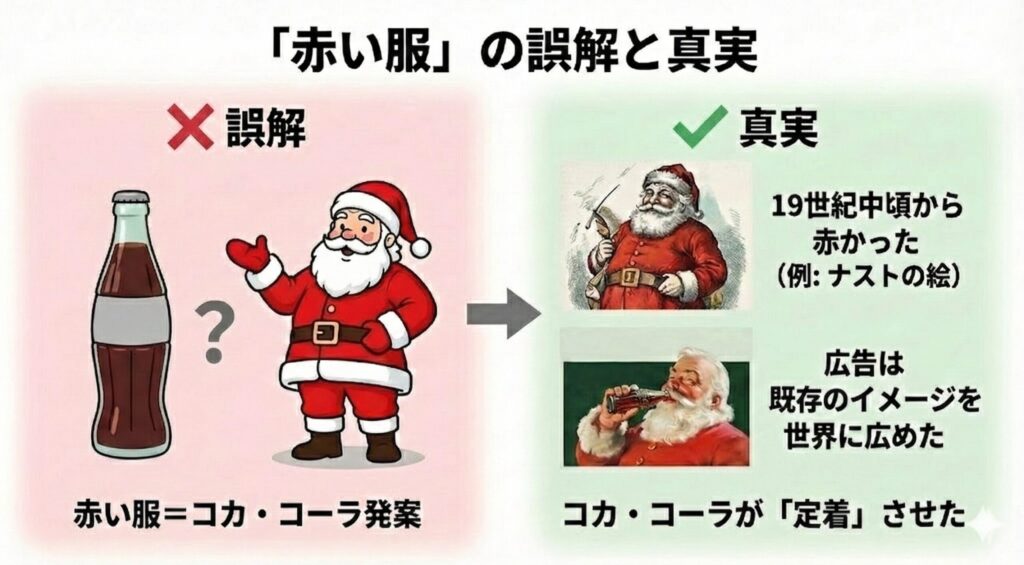 【衝撃】「赤い服はコカ・コーラが作った」は誤解だった!