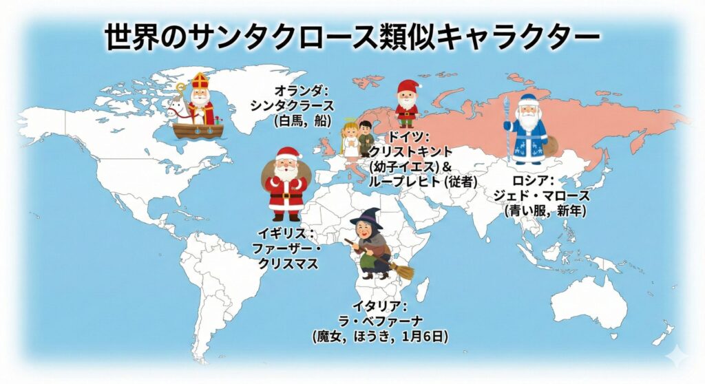 世界中で違う?各国のおもしろサンタ事情