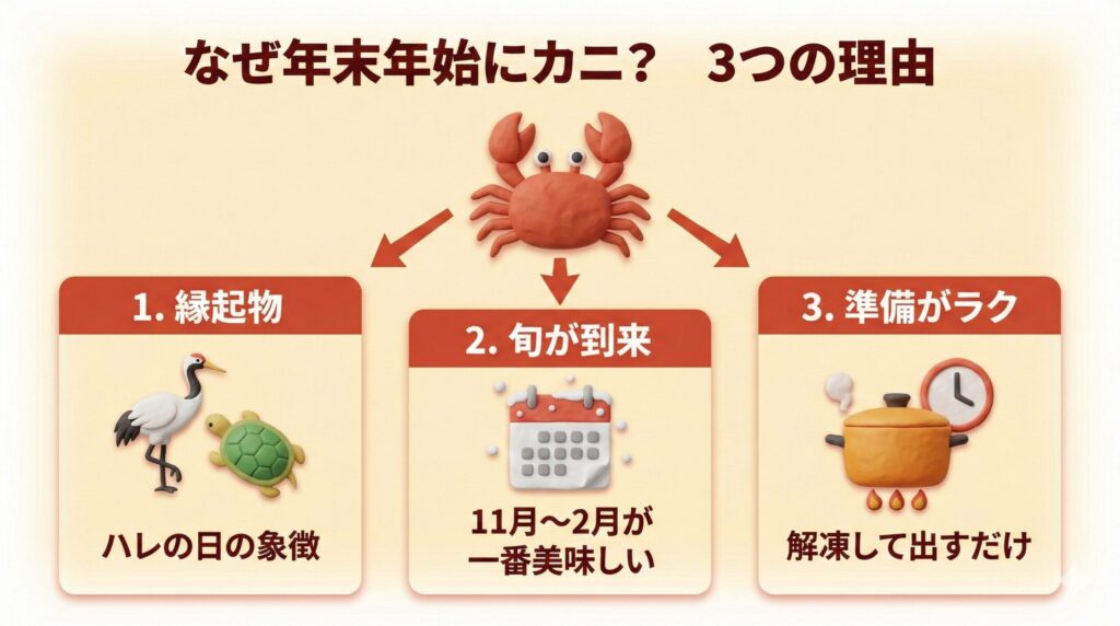 なぜ年末年始にカニ？ 3つの「納得」な理由