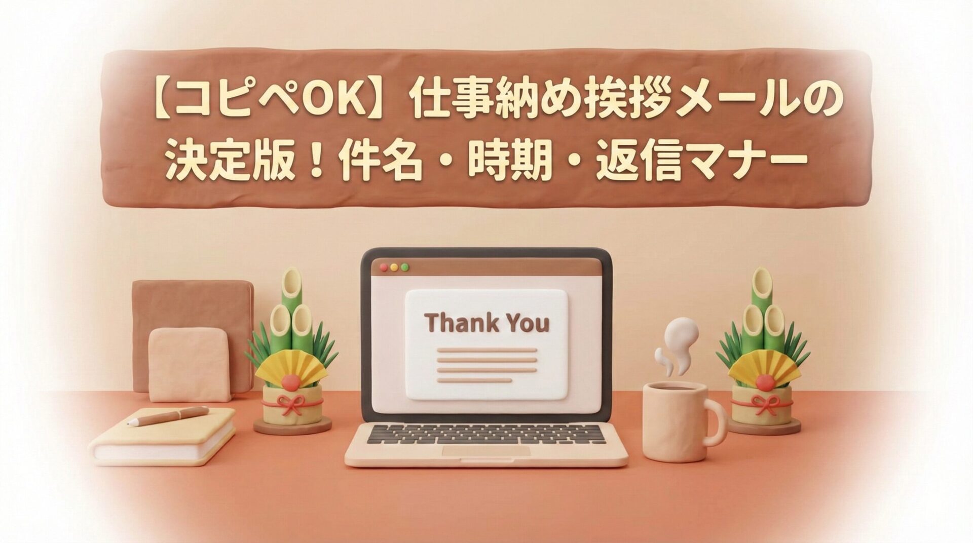 【コピペOK】仕事納め挨拶メールの決定版!件名・時期・返信マナー