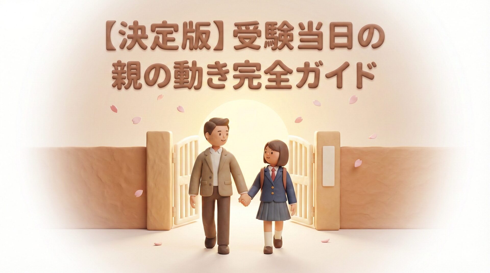 【決定版】受験当日の親の動き完全ガイド!服装・声かけ・持ち物