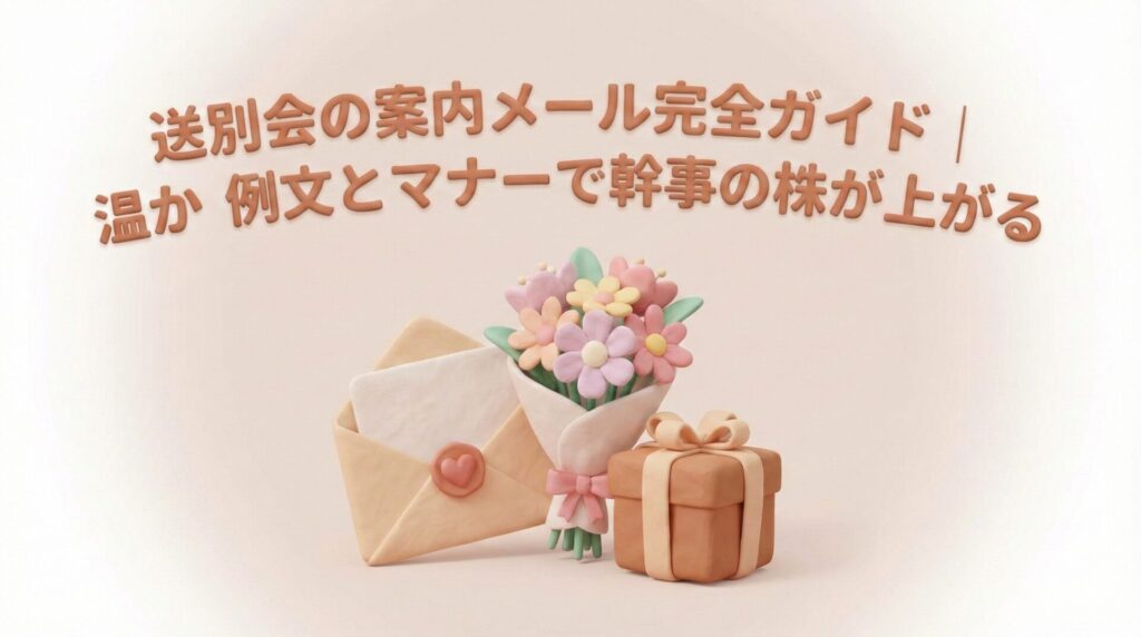 【コピペOK】送別会案内メール例文集！社内・社外・シーン別マナー