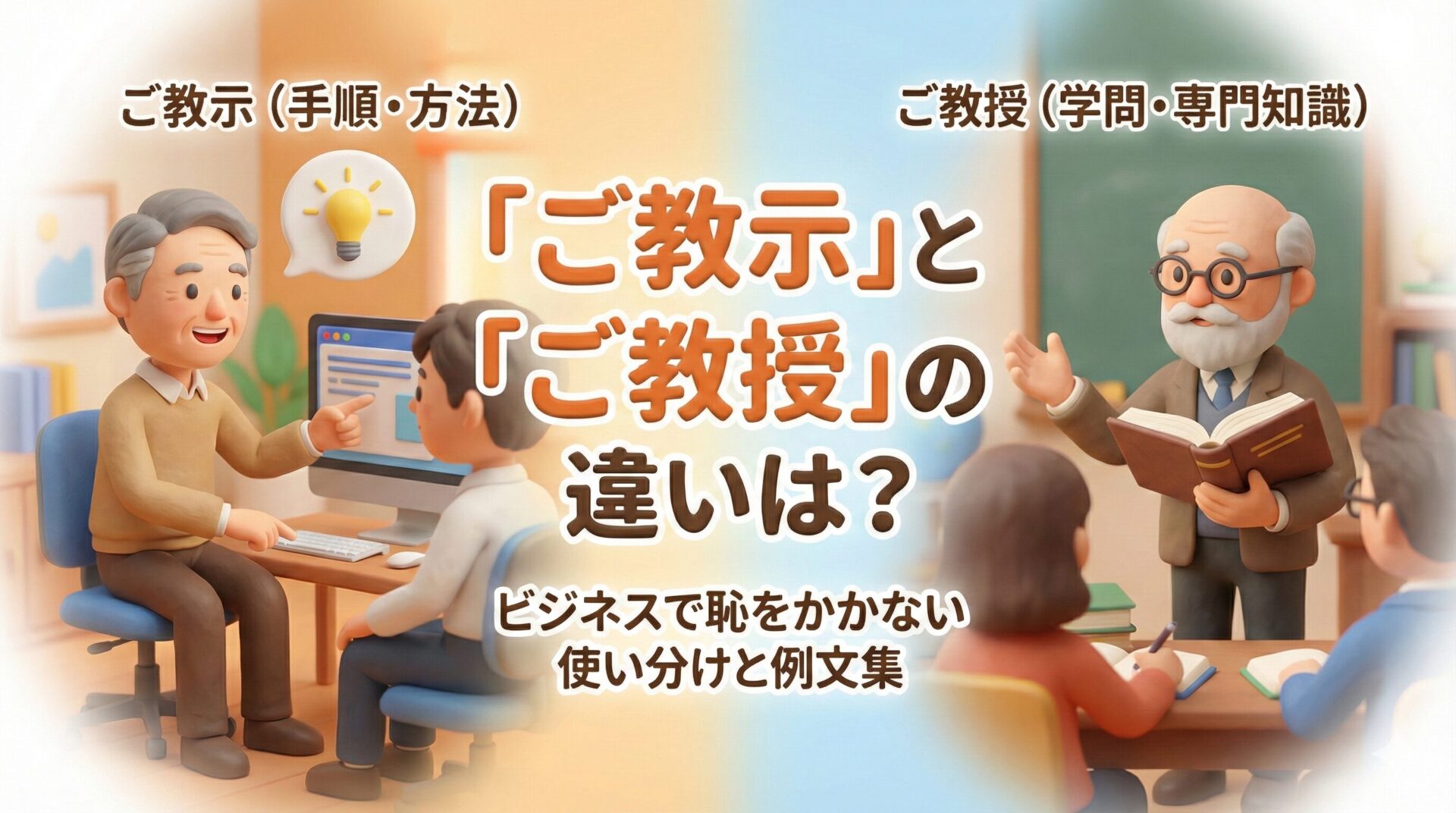 【完全版】「ご教示」と「ご教授」の違いは?ビジネスで恥をかかない使い分けと例文集