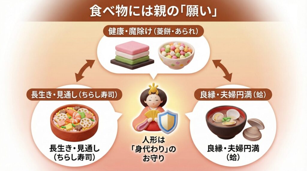 ひな祭りの食べ物には「願い」が込められている