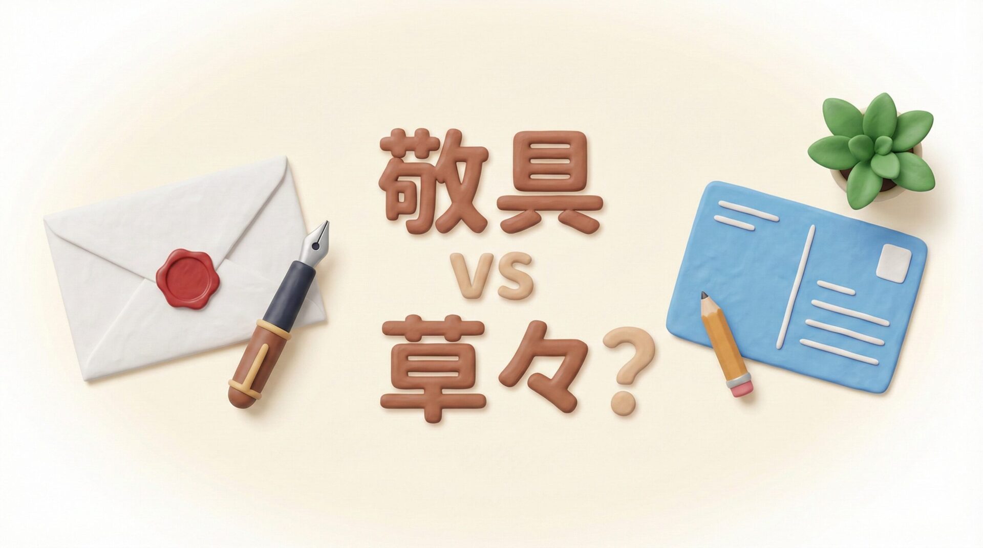 【中学生でもわかる】「敬具」と「草々」の違いは?正しい組み合わせと使い分けマナー