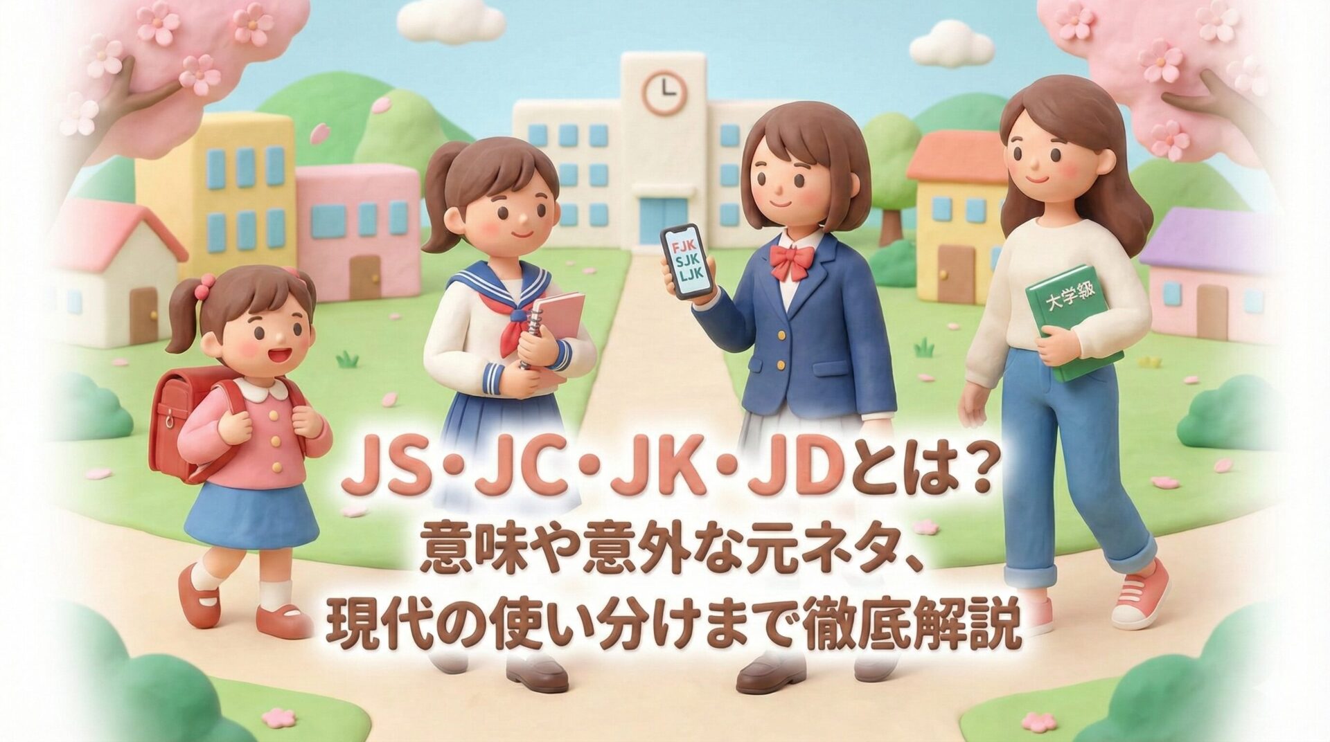 「JS・JC・JK・JD」とは?意味や意外な元ネタ、現代の使い分けまで徹底解説
