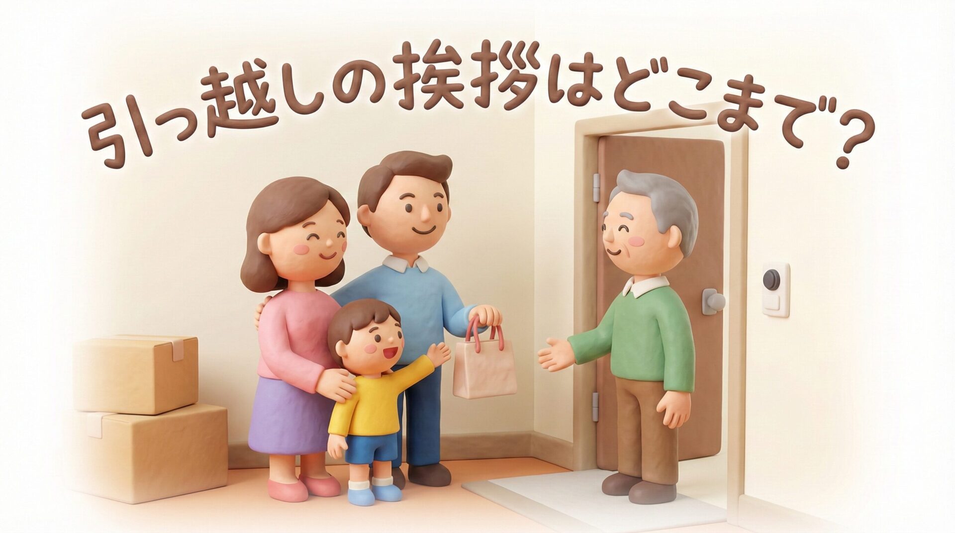 引っ越しの挨拶はどこまで?マンション・戸建ての範囲とマナー完全ガイド