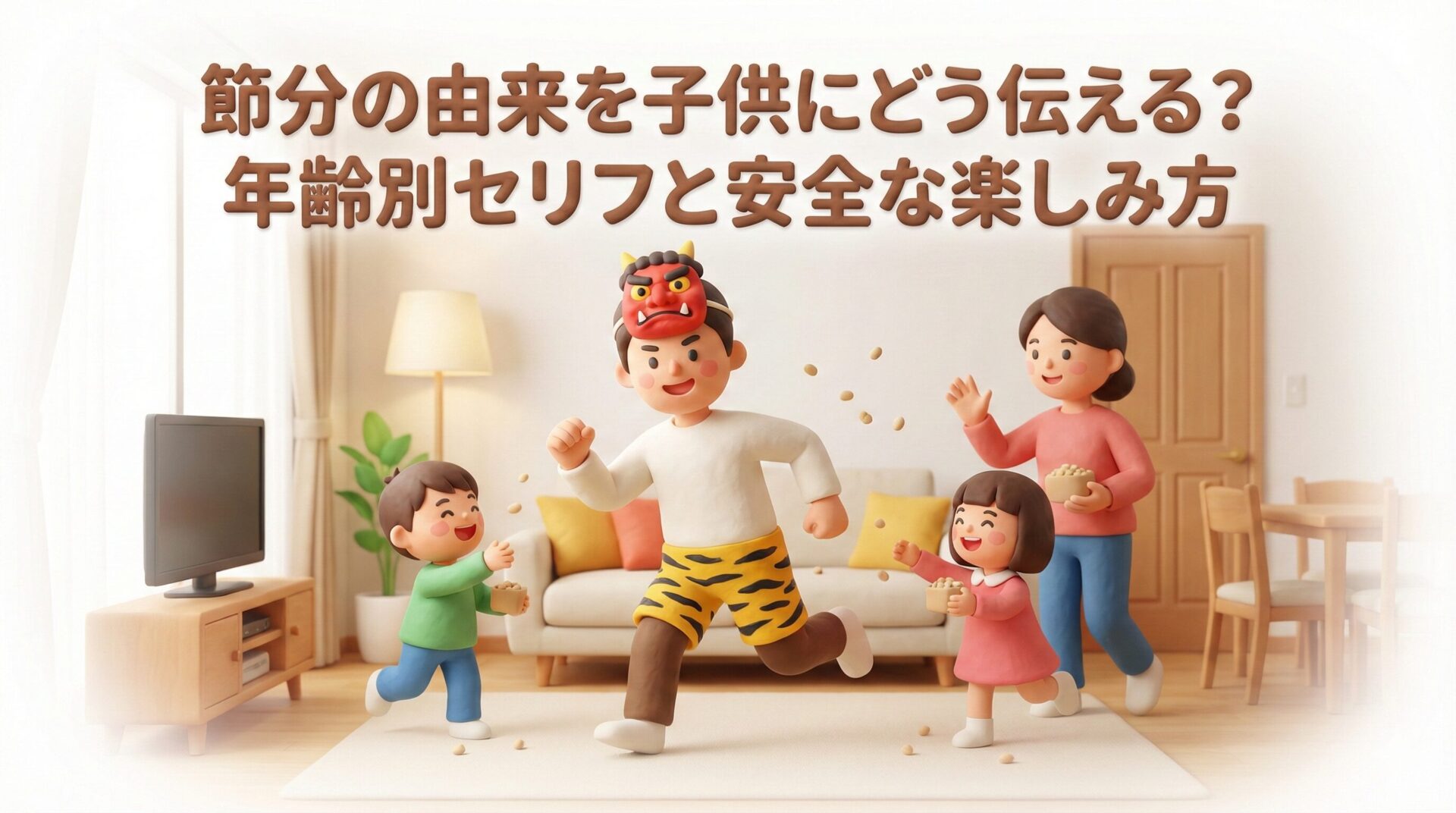 節分の由来を子供にどう伝える?年齢別セリフと安全な楽しみ方