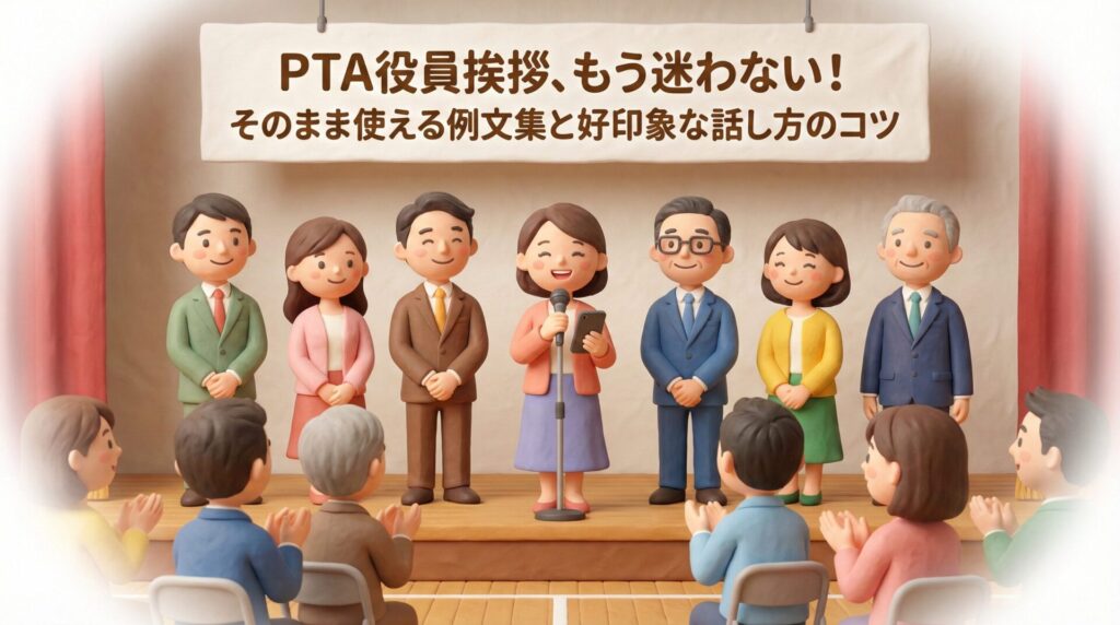 PTA役員の挨拶、もう迷わない！そのまま使える例文集と好印象な話し方のコツ【着任・退任・行事別】