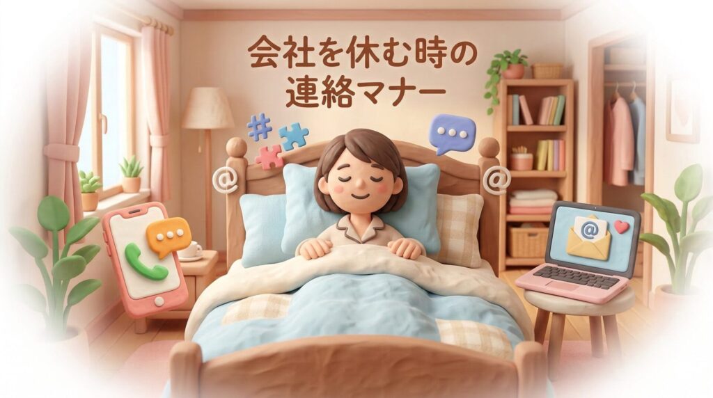 【例文あり】会社を休む時の連絡マナー！電話・メールの伝え方