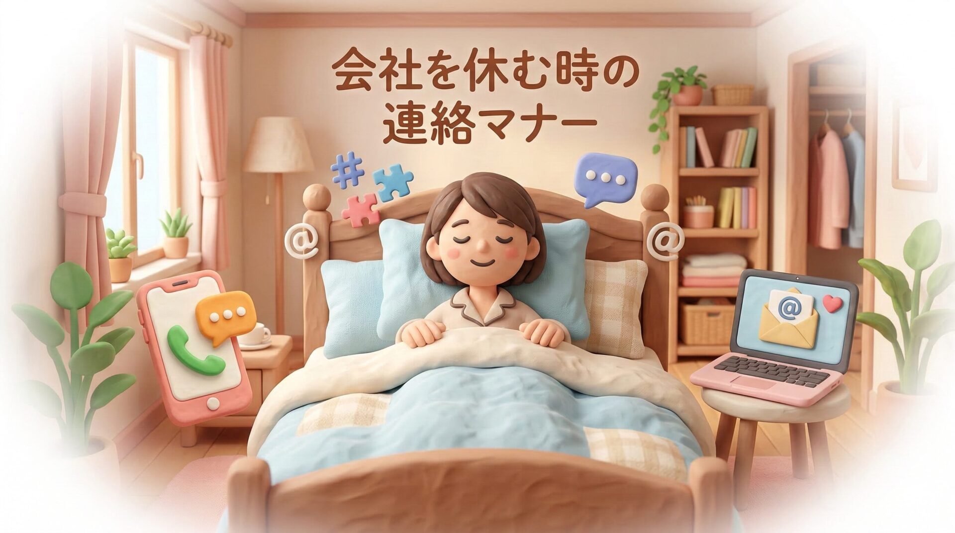 【例文あり】会社を休む時の連絡マナー！電話・メールの伝え方