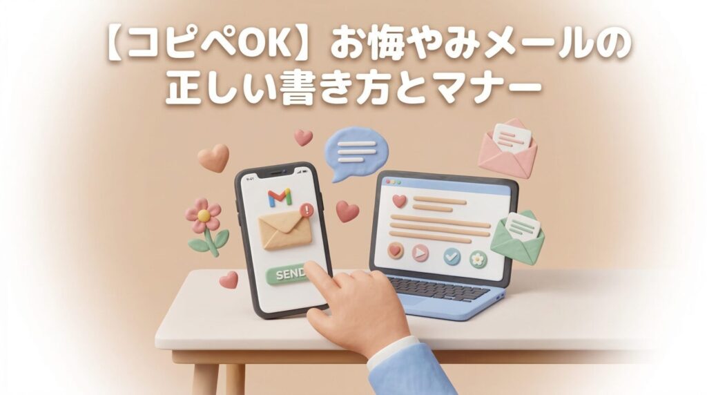 【コピペOK】お悔やみメールの正しい書き方とマナー｜相手別例文・返信方法も完全網羅