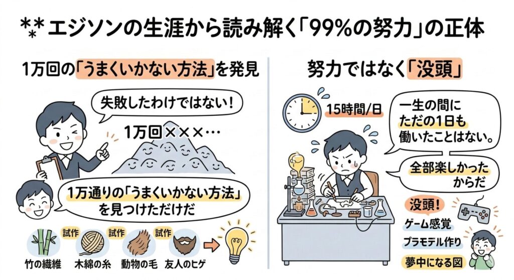 エジソンの生涯から読み解く「99％の努力」の正体