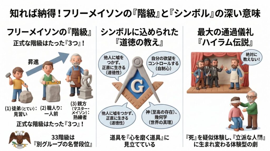 3. 知れば納得！フリーメイソンの「階級」と「シンボル」の深い意味