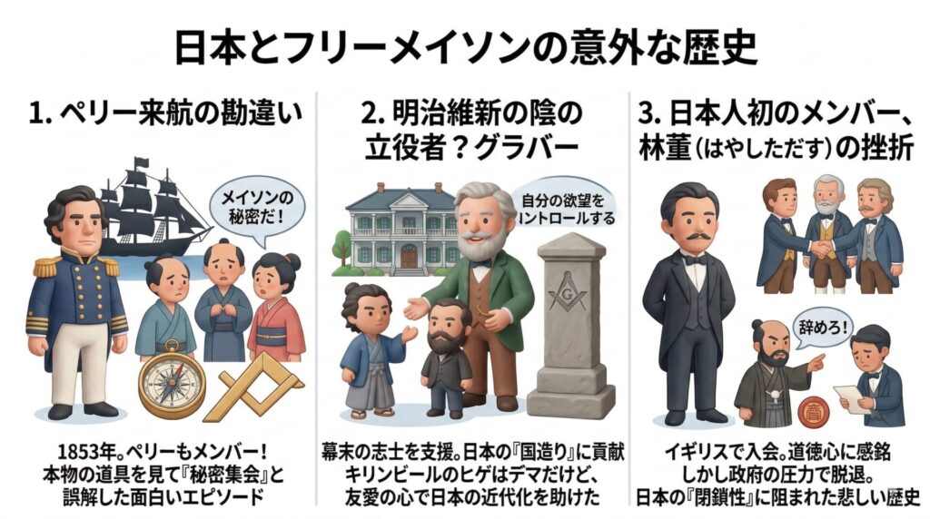 4. 教科書には載っていない！フリーメイソンと日本の近現代史