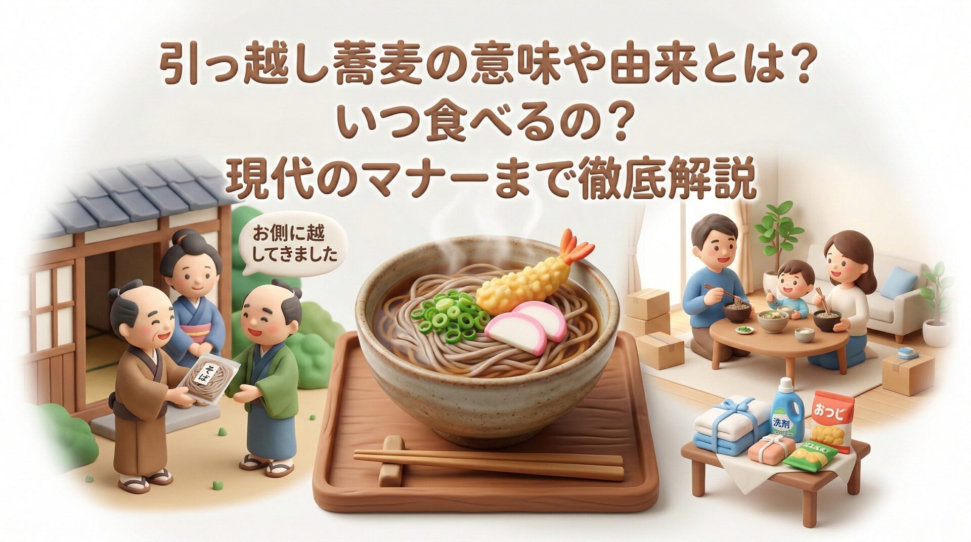 引っ越し蕎麦の意味や由来とは? いつ食べるの? 現代のマナーまで徹底解説