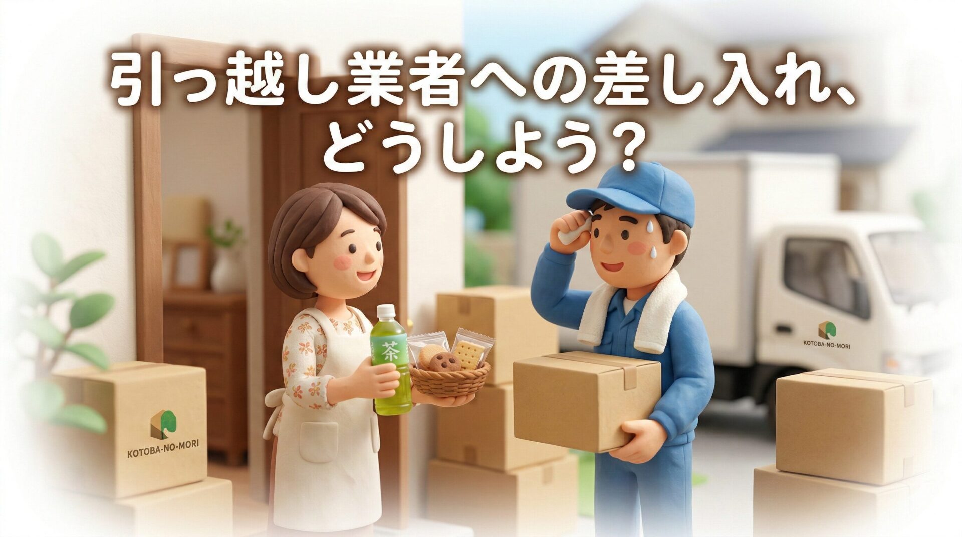 引っ越し業者の差し入れは必要?喜ばれる品物と渡すタイミング