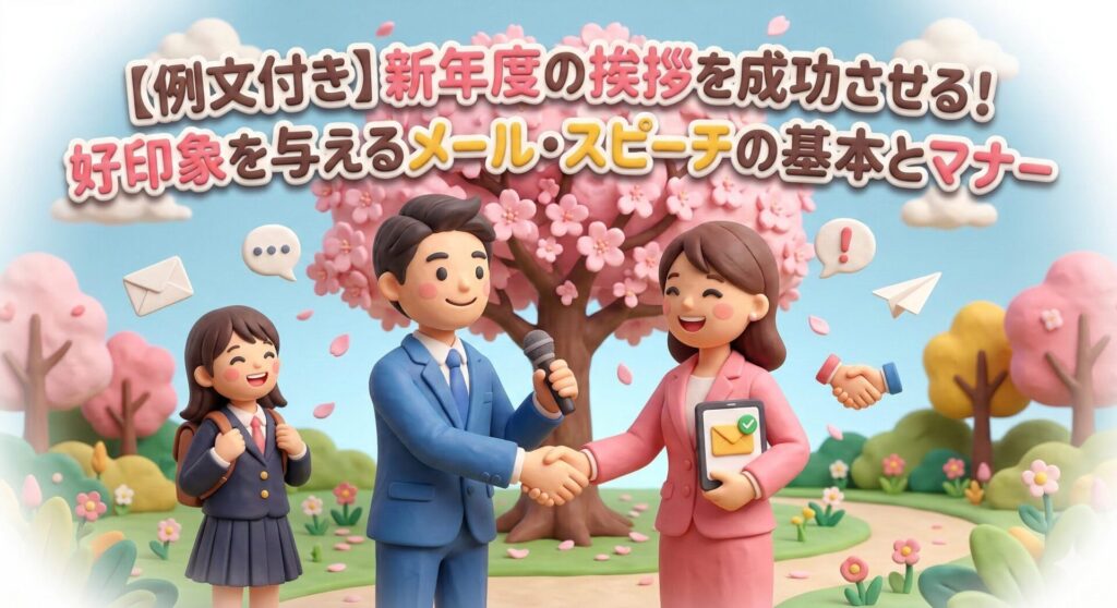 【例文付】新年度の挨拶を成功させる！好印象なメールとマナー