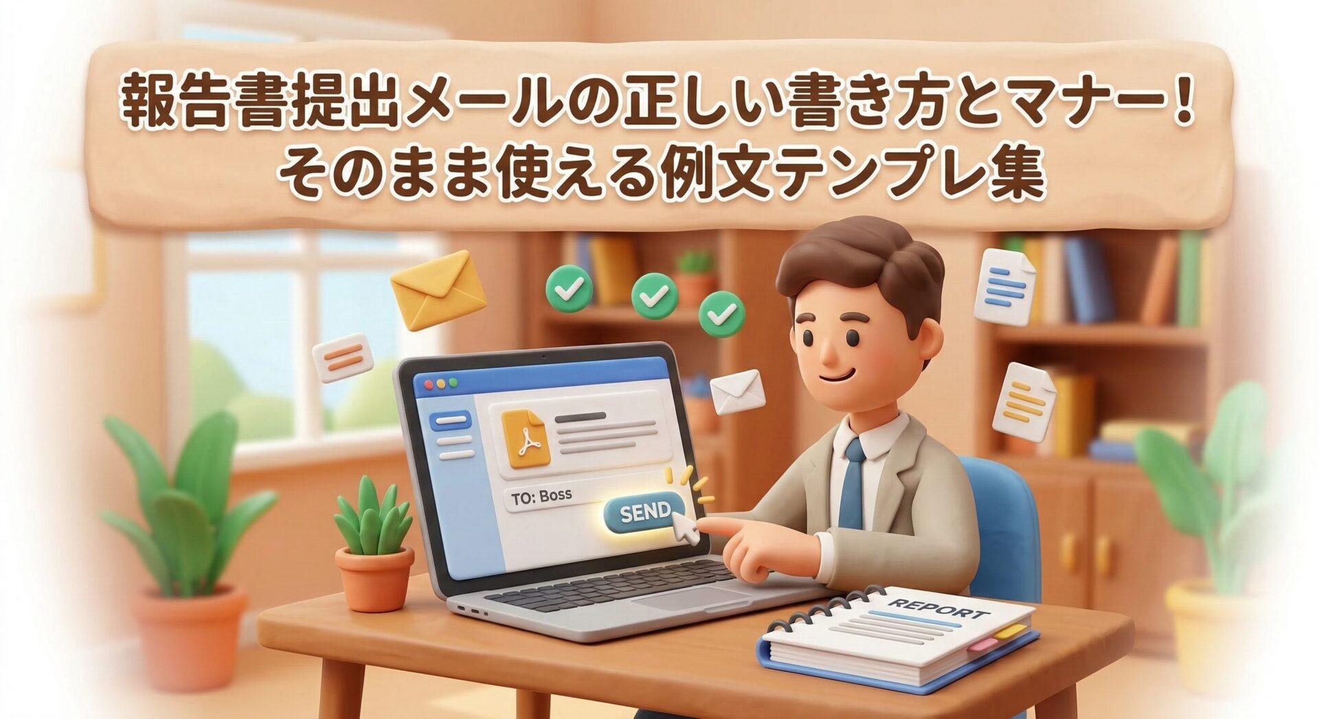 報告書提出メールの正しい書き方！コピペで使える例文テンプレ集