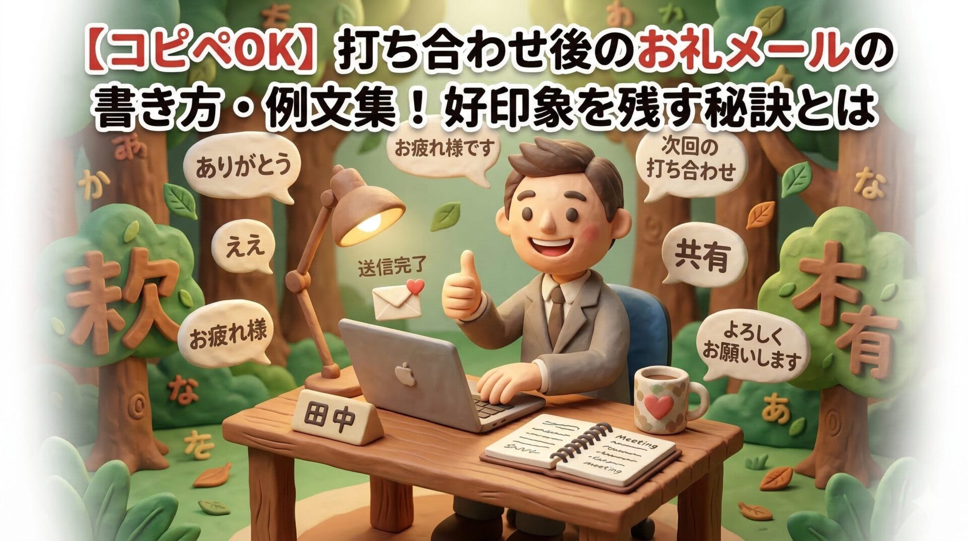【コピペOK】打ち合わせ後のお礼メールの書き方・例文集!好印象を残す秘訣とは
