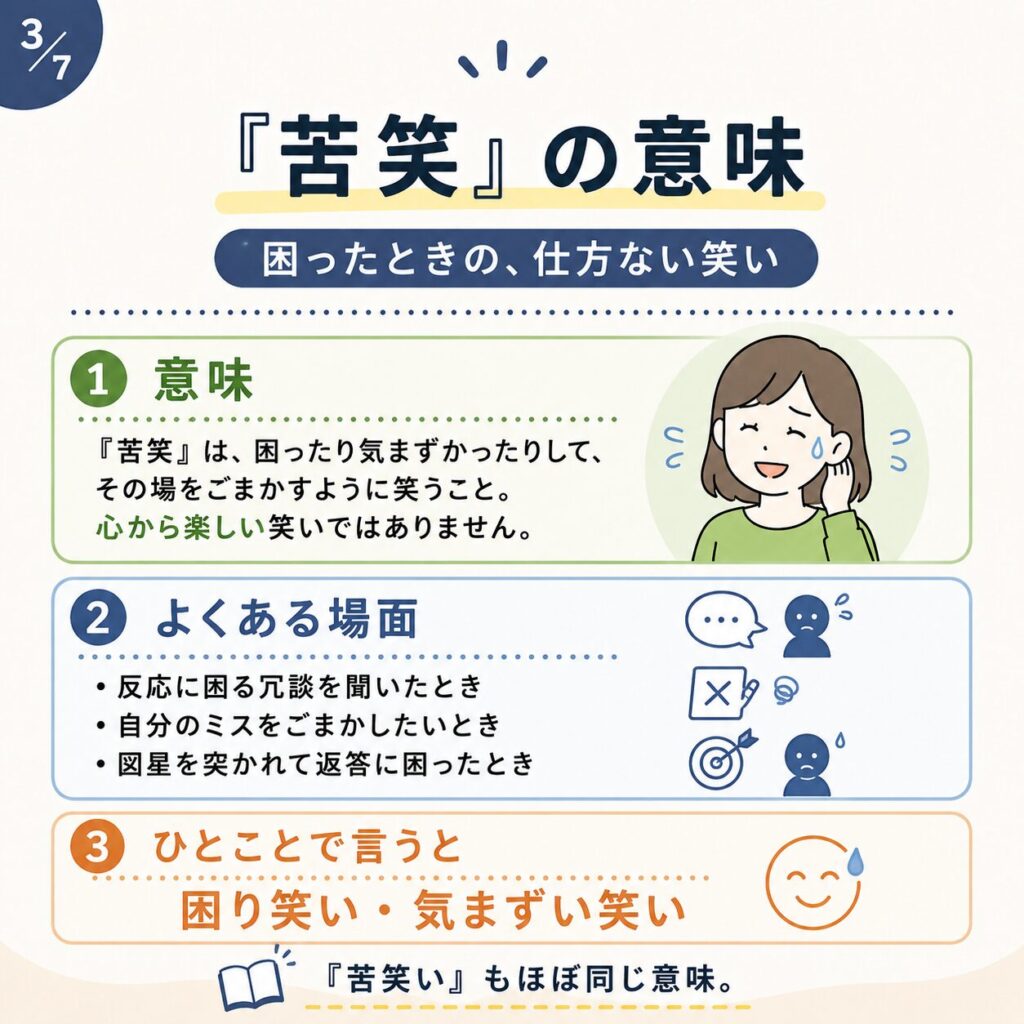 苦笑の意味